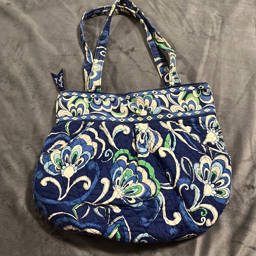 Vera Bradley Retired Mediterranean Blue Tote Bag